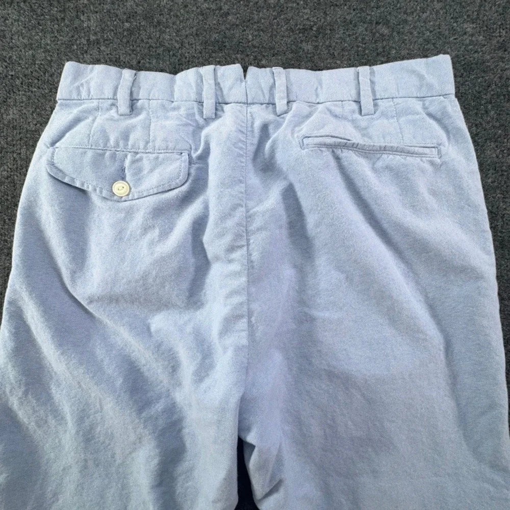 Polo Ralph Lauren Preston Fit Blue Oxford Cotton Pants Mens 32x32 (Fits 32x28)